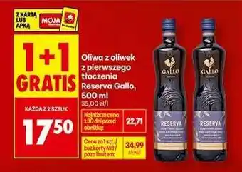 Biedronka Oliwa z oliwek z pierwszego tłoczenia Reserva Gallo 500 ml oferta