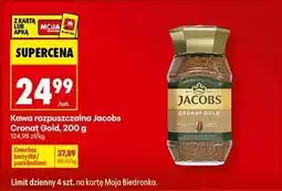 Biedronka KAWA ROZPUSZCZALNA JACOBS CRONAT GOLD 200 G oferta