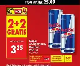 Biedronka NAPÓJ ENERGETYCZNY RED BULL 250 ML oferta