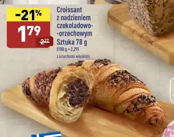 ALDI Croissant z nadzieniem czekoladowo-orzechowym 78g oferta