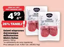 Netto Salami wieprzowe dojrzewające delikatesowe Mistrz Rohus oferta