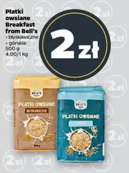 Netto Płatki owsiane Breakfast from Bell's oferta