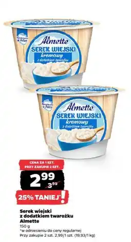Netto Serek wiejski z dodatkiem twarożku Almette oferta