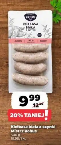 Netto Kiełbasa biała z szynki Mistrz Rohus oferta