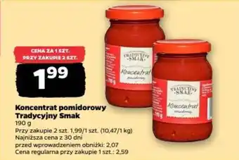 Netto Koncentrat pomidorowy Tradycyjny Smak oferta