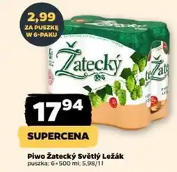 Netto Piwo Żatecký Světlý Ležák oferta