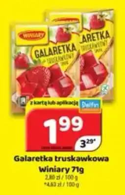 Delfin Galaretka truskawkowa Winiary oferta