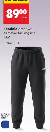 Biedronka Spodnie dresowe Fila oferta