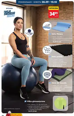 Biedronka Piłka gimnastyczna oferta
