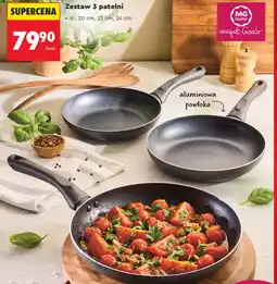 Biedronka Zestaw 3 patelni oferta