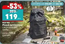 Biedronka WILD TREK Plecak survivalowy z wyposażeniem, czarny oferta