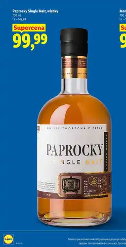 Lidl Paprocky Single Malt, whisky oferta