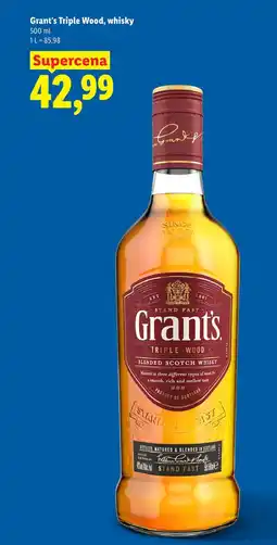 Lidl Grant's Triple Wood, whisky oferta