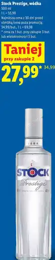 Lidl Stock Prestige, wódka oferta