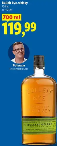 Lidl Bulleit Rye, whisky oferta