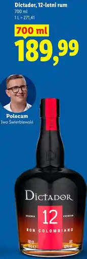Lidl Dictador, 12-letni rum oferta