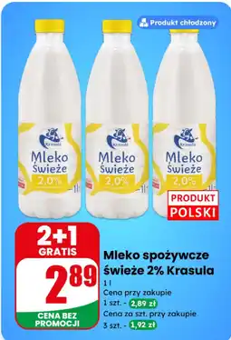 Dino Mleko spożywcze świeże 2% Krasula oferta