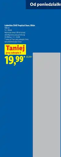Lidl Lubelska Chill Tropical Sour, likier oferta