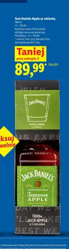 Lidl Jack Daniels Apple ze szklanką oferta