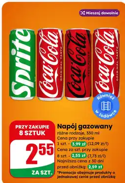 Dino Napój gazowany Coca-Cola / Sprite oferta