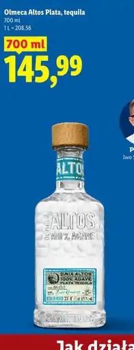 Lidl Olmeca Altos Plata, tequila oferta