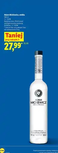 Lidl Adam Mickiewicz, wódka oferta