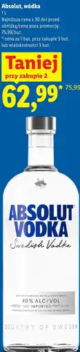 Lidl Absolut, wódka oferta