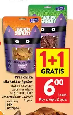 Intermarche Przekąska dla kotów / psów HAPPY SNACKY oferta
