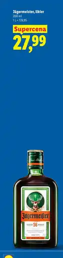Lidl Jägermeister, likier oferta
