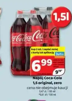 Delfin Napój gazowany Coca-Cola zero oferta
