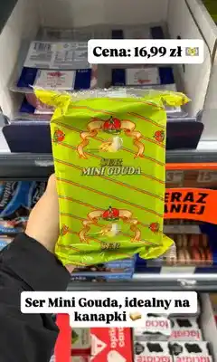 Biedronka Ser Mini Gouda Kurpianka oferta