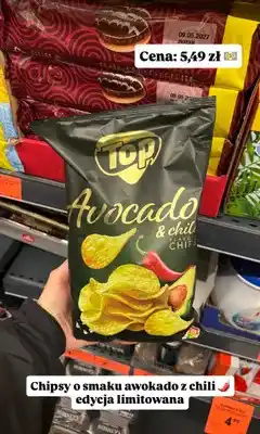 Biedronka Chipsy Top Avocado & chili oferta