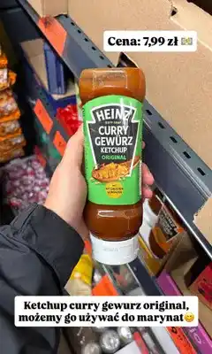 Biedronka Ketchup Heinz Curry Gewürz Original oferta