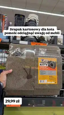 Biedronka Drapak kartonowy dla kota Kitty oferta