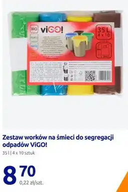 Action Zestaw worków na śmieci do segregacji odpadów ViGO! oferta