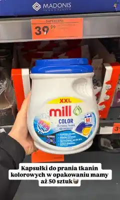 Biedronka Kapsułki do prania Mill Color oferta