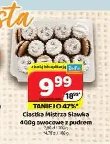 Delfin Ciastka Mistrza Sławka owocowe z pudrem oferta