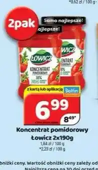 Delfin Koncentrat pomidorowy Łowicz 2-pak oferta