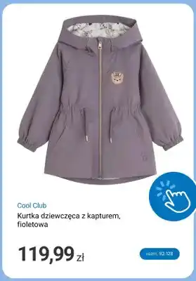 Smyk Kurtka dziewczęca z kapturem fioletowa Cool Club oferta