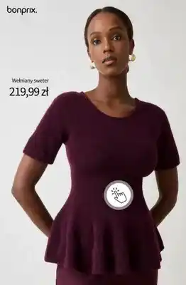 Wełniany sweter Bonprix