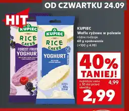 Kaufland Wafle ryżowe w polewie jogurtowej o smaku owoców leśnych Kupiec oferta