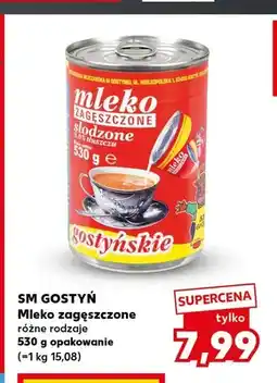Kaufland Mleko zagęszczone słodzone SM Gostyń oferta