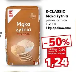 Kaufland Mąka żytnia pełnoziarnista T-2000 K-Classic oferta
