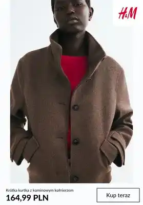 H&M Krótka kurtka z kominowym kołnierzem H & M oferta