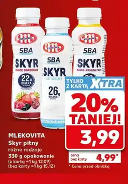 Kaufland Skyr pitny owoce ogrodowe Mlekovita oferta