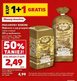 Kaufland Makaron z jaj przepiórczych wstążka cienka z kurkumą Makarony Babuni oferta