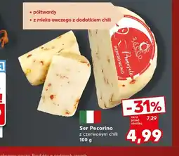 Kaufland Ser Pecorino z czerwonym chili Sacco oferta