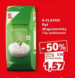 Kaufland Ryż długoziarnisty K-Classic oferta
