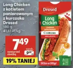 Delikatesy Centrum Long Chicken z kotletem panierowanym z kurczaka Drosed oferta