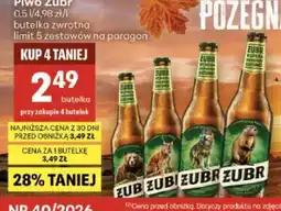 Delikatesy Centrum Piwo Zubr oferta